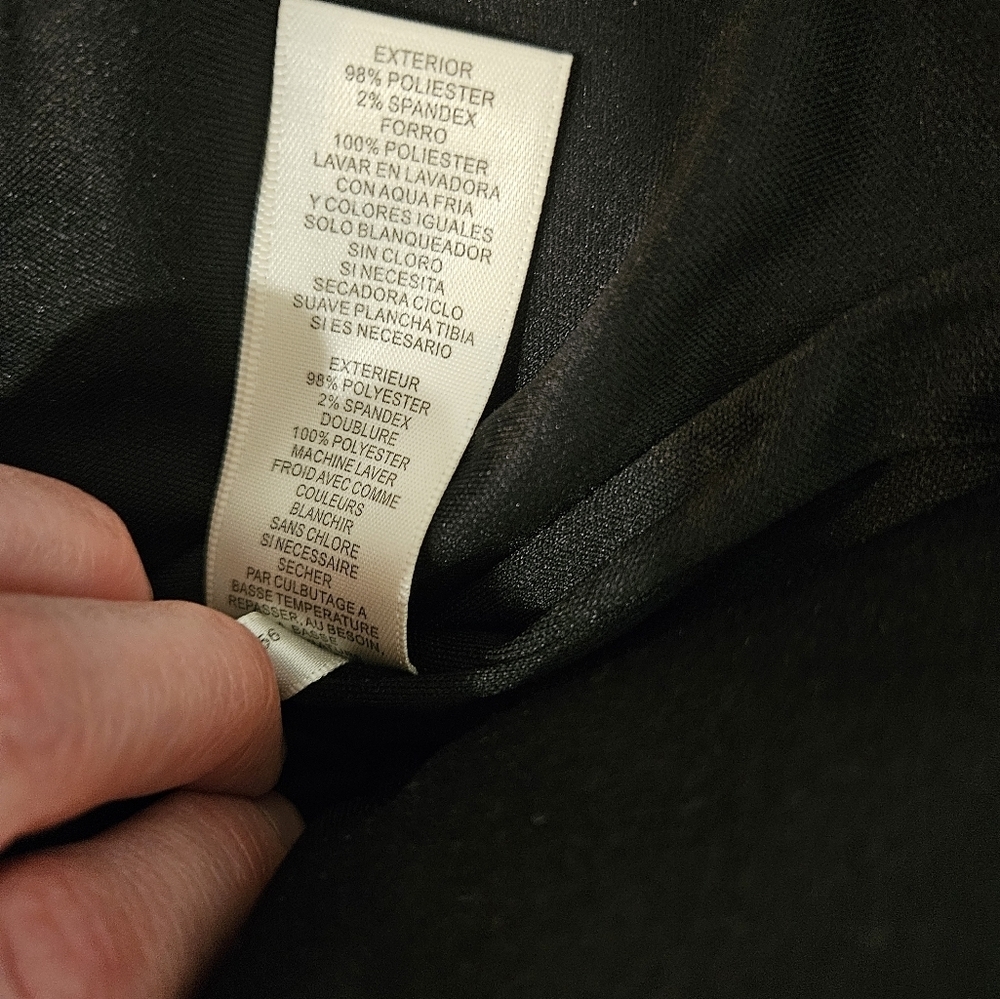 Eliza J Embroidered Black and White Floral Dress - Size 2 - Picture 15 of 16